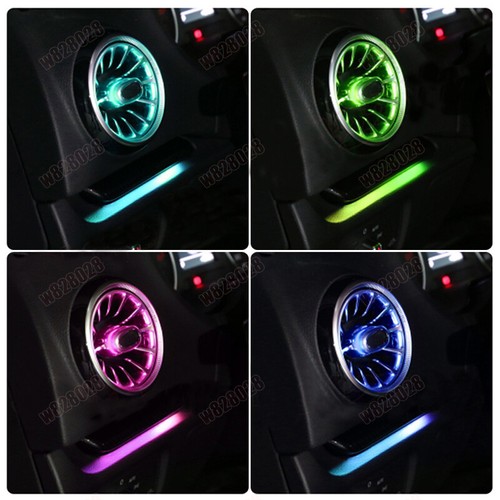 30 Colors Air Vent LED Ambient Light turbine Atmosphere Lamp For