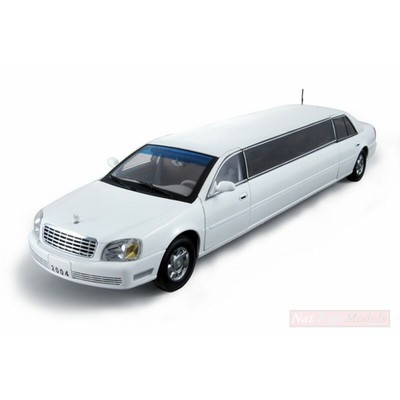 SUNSTAR SS4232 CADILLAC DEVILLE LIMOUSINE 2002 WHITE 1:18 MODELLINO DIE CAST com