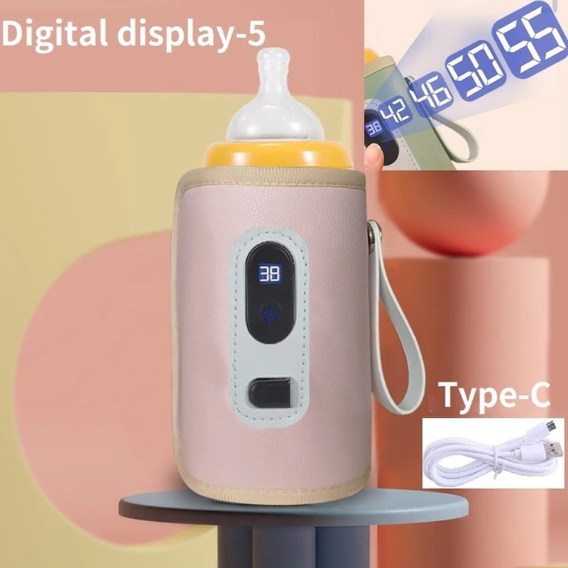 Universal Baby Milk Warmer Digital Display Baby Bag USB Nursing Bottle Heater Po