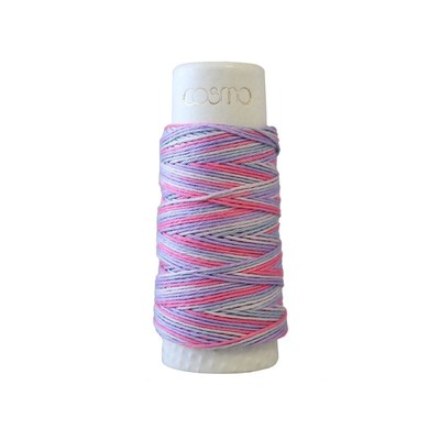 Sashiko Thread - Hidamari - Cosmo - Size # 22/6, 32.8 yards - Multi-Colors