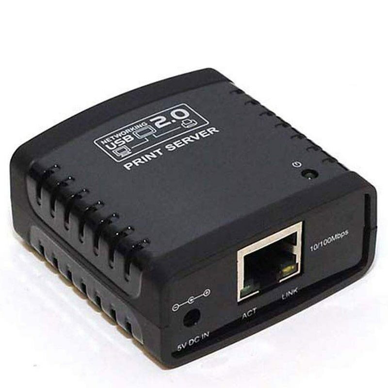 10/100Mbps Ethernet zu USB 2.0 Netzwerk LPR Print Server LAN USB Print Server