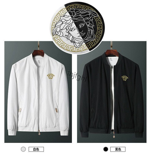 Jacke Herren Mantel für Versace0 Medusa bestickte Jacke Baseball  Uniform  Jacke