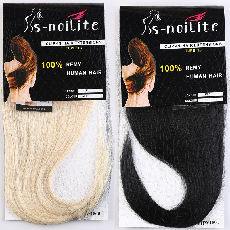 120G Dick Echthaar Clip In Remy Hair Extensions Haarverlängerung 8 Tressen Blond