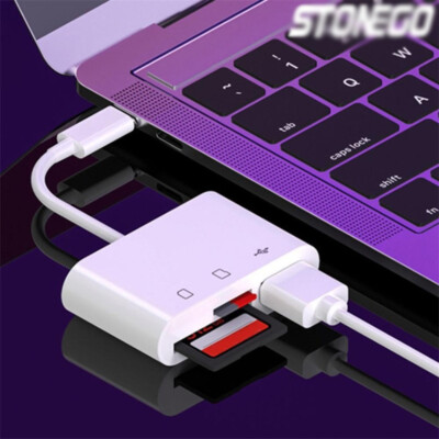 3 in 1 Type C USB OTG Adapter SD/TF Card Reader For Samsung Android Phone