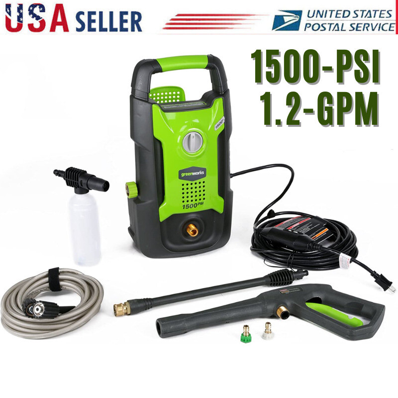 Greenworks 13 Amp 1500-PSI 1.2-GPM Electric High Power Press