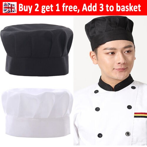 Cook Men Women Kitchen Baker Chef Elastic Hat Dustproof Caps Catering PracticLK