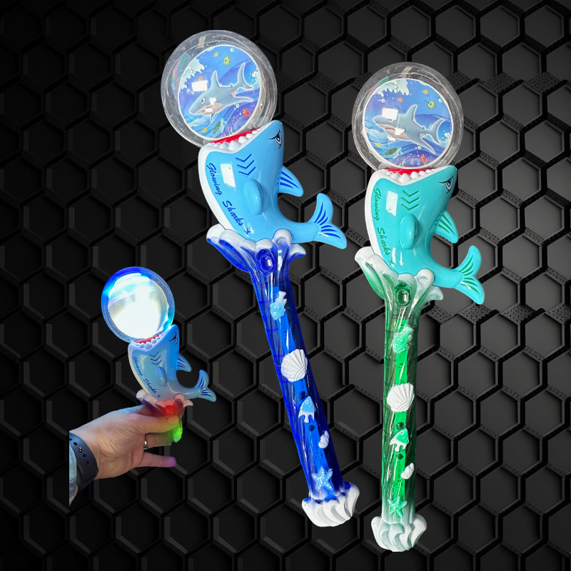 MAGIC SHARK × MIXmart handspinner LED SPINNING SHARK WAND WITH LIGHT UP HANDLE | eBay