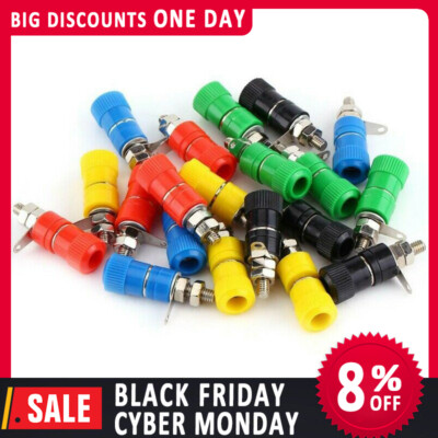 20pcs Binding Post Terminal Female Socket Jack for 4MM Banana Plug Connectors CY