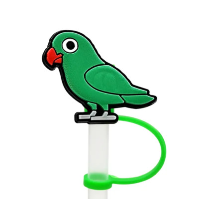 Parrot and Cockatoo Straw Cover Singles fits 8mm Straws