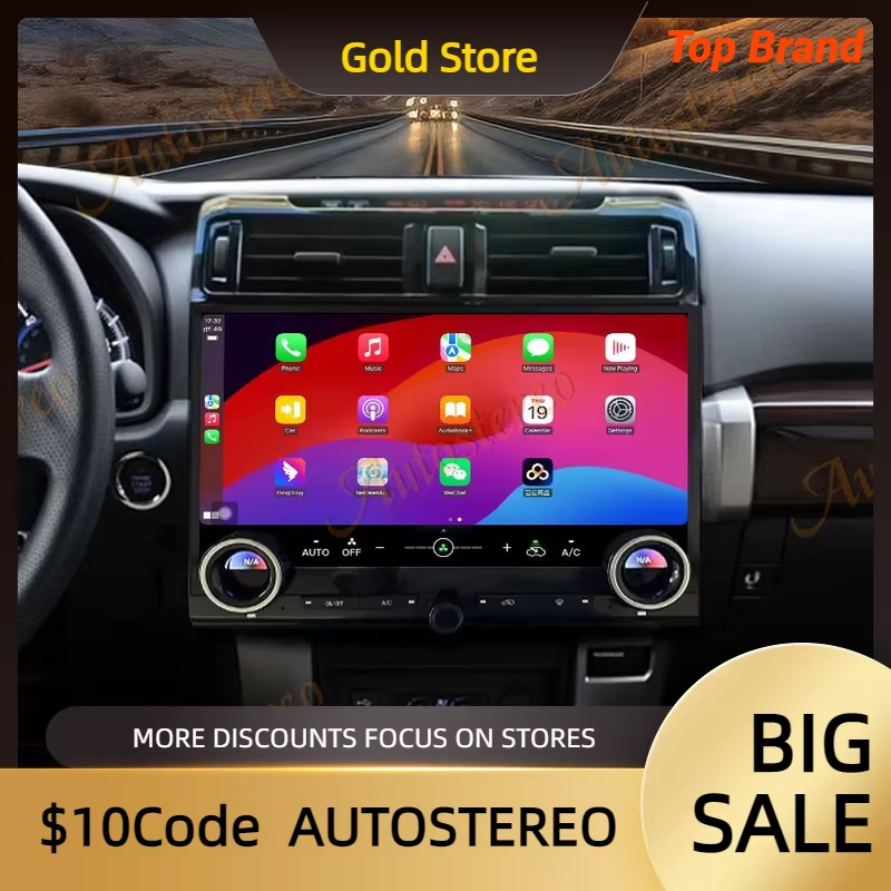 15 Inch Carplay For Toyota 4Runner 2009-2022 Android 13 Car GPS Navigation Multi