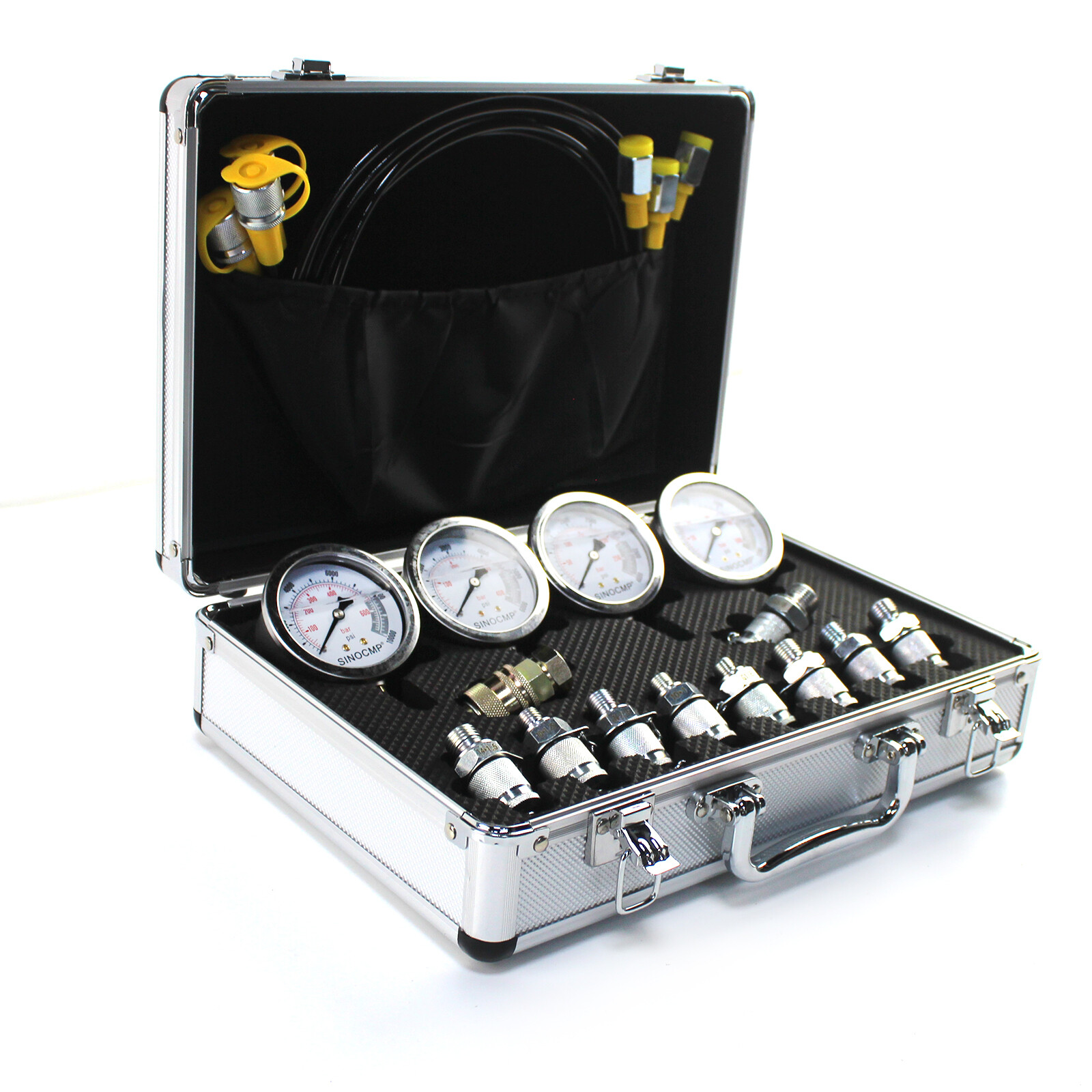 Hydraulic Pressure Gauge Test Kit 4 Gauges For CASE John Deere 10/25/40/60Mpa