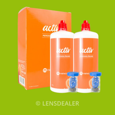 »» MEINELINSE ACTIV PEROXID DOPPELPACK 2x360 ML KONTAKTLINSEN PFLEGEMITTEL ««