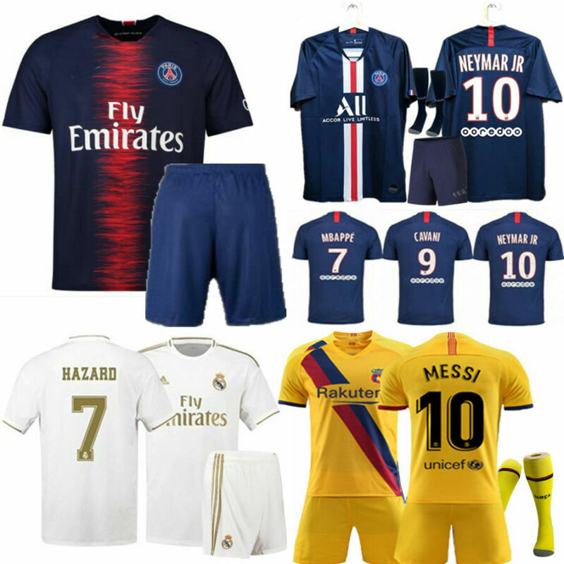 2019/20 Fußball Kinder für 3-14 Jahre Trikot Erwachsene Jungen Jersey Kit+Socken