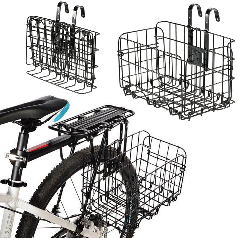 Bike Basket Wire Mesh Storage Carrier Holder Storage Carrier