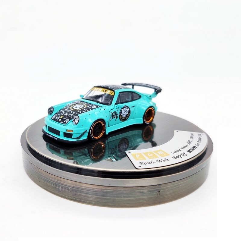 PGM 1:64 RWB 930 LighBlue With Smile Diecast Model Car | eBay