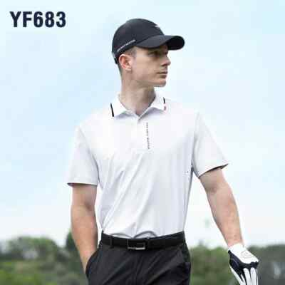 Quick-Dry Golf Shirts for Men Short Sleeve Breathable Badminton Outdoor Sports