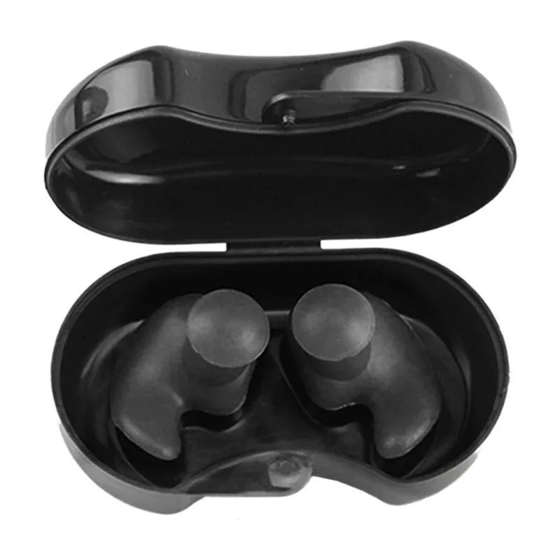2PCS Waterproof Swimming Ear Plugs Silicone Reusable Diving Surfing Bathing Set
