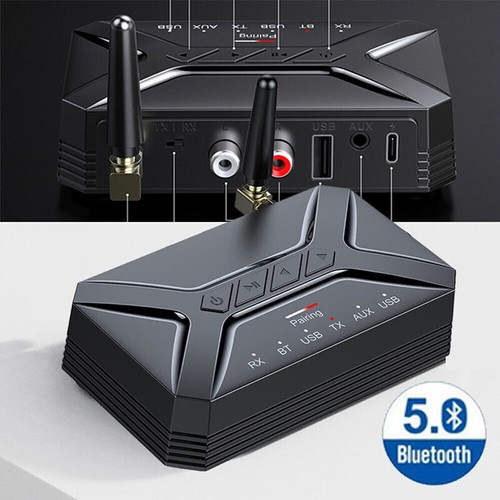Long Range Bluetooth 5 Transmitter Receiver For TV Home Car Stereo Audio Adapter