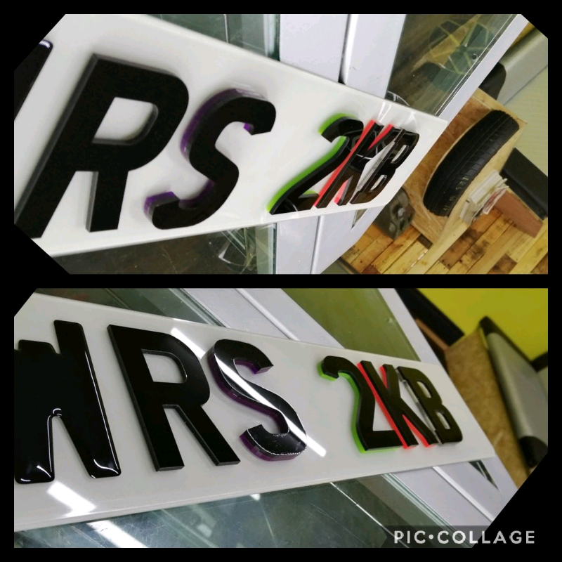 4D 2 TONE NUMBER PLATES in Newcastle, Tyne and Wear Gumtree