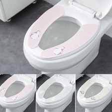 1 Pair Padded Toilet Washer Household Toilet Seat Cushion Toilet Seat