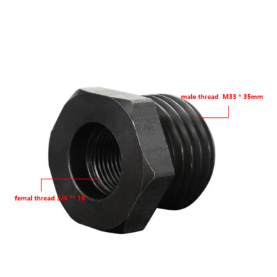 Lathe Headstock Spindle Adapter M33x3.5/M18x2.5/1-8TPI/ 3/4''x16 Woodworking