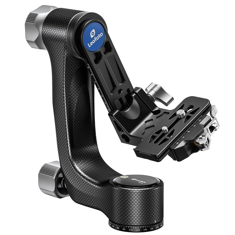 LEOFOTO PG-3L Karbon Gimbal Stativkopf mit Quick-Release