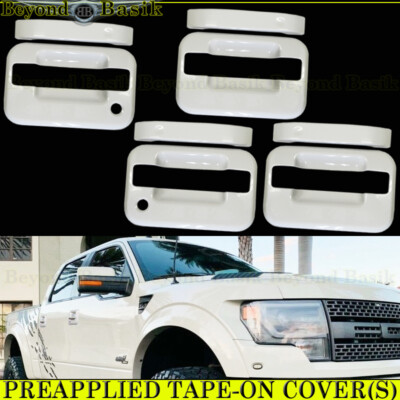 2004-2014 FORD F150 Crew Cab Door Handle COVERS W/O KP W/PSKH Z1 YZ OXFORD WHITE