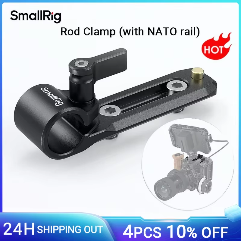 Rod Clamp with NATO Rail Lightweight and Pportable Compatible with Standard 15m