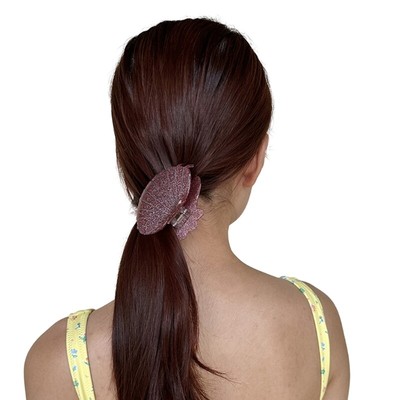 Colorful Shell Shape Ponytail Hair Claw Woman Casual Wash Face Hair Barrettes