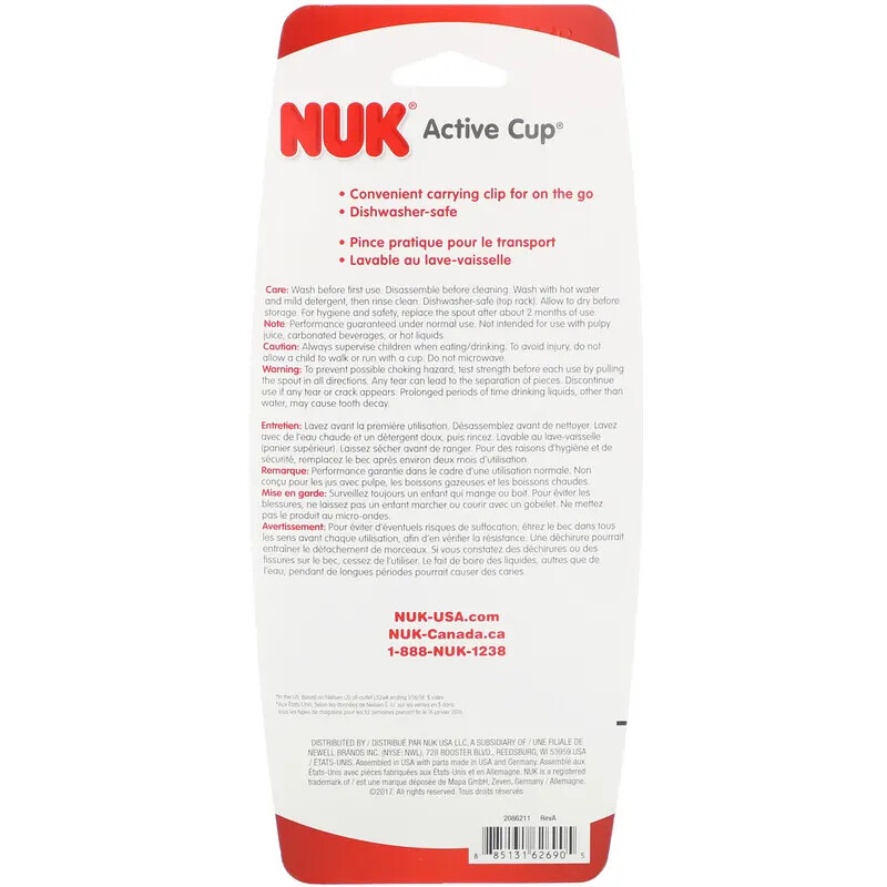 NUK Active Cup, 10 oz, 2 Pack