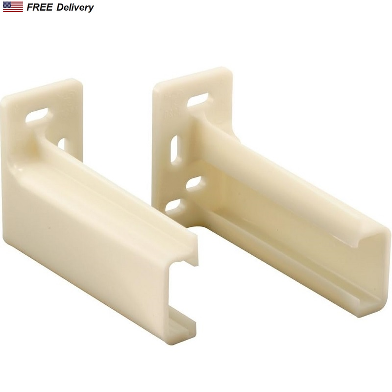 Drawer Back Plate 3/8 x 1 Inch Pair Track Side Mounted Glide