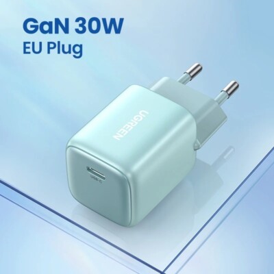 UGREEN GaN 30W Nexode Charger USB Type C PD QC 3.0 Fast Charger For iPhone 15 14