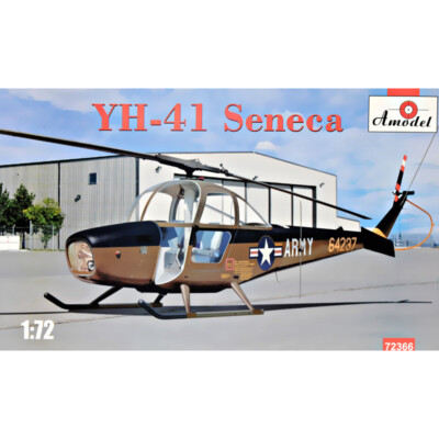 Cessna YH-41 SENECA helicopter  Scale 1/72 - Plastic model kit AMODEL 72366 
