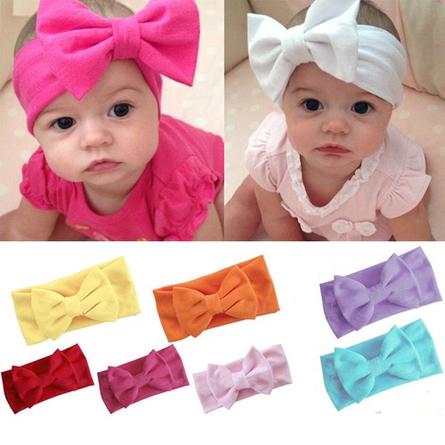 Baby Girl Children Headband Baby Knot Stretch Headband Head Bow Turban Ebay