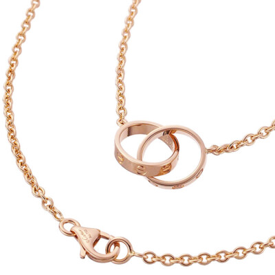 カルティエ Cartier ラブネックレス6Pダイヤ K18PG WG