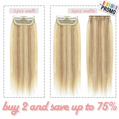 One Piece Hair Pad Clip in 100% Remy Human Hair Extensions Topper Hairpiece Base