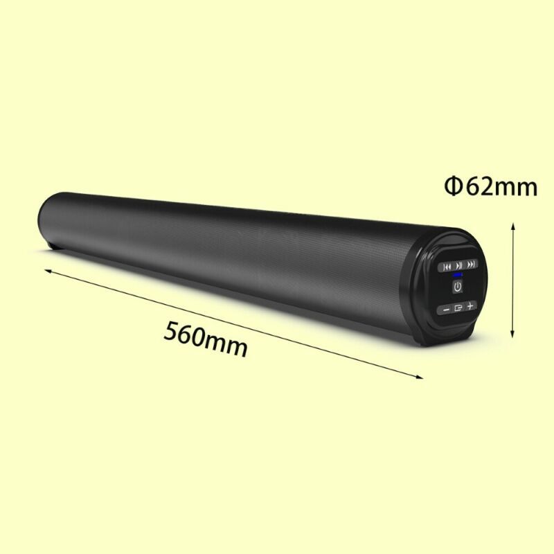 Surround Sound Bar 4 Speaker System Wireless BT Subwoofer TV Home Theater Remote
