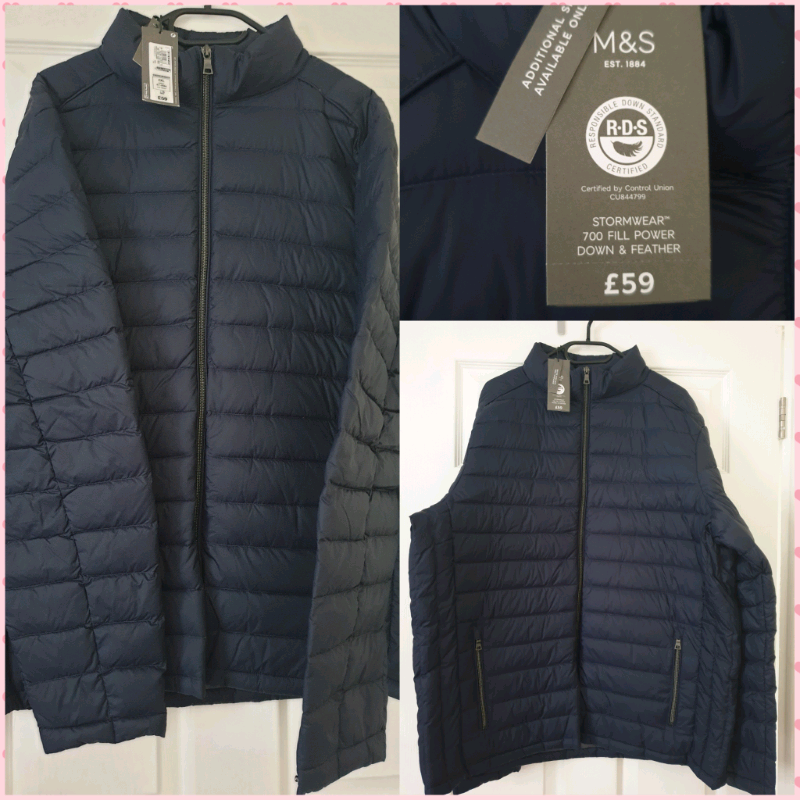 Mens lightweight down/feather jacket brand new with tags 2XL in Neath