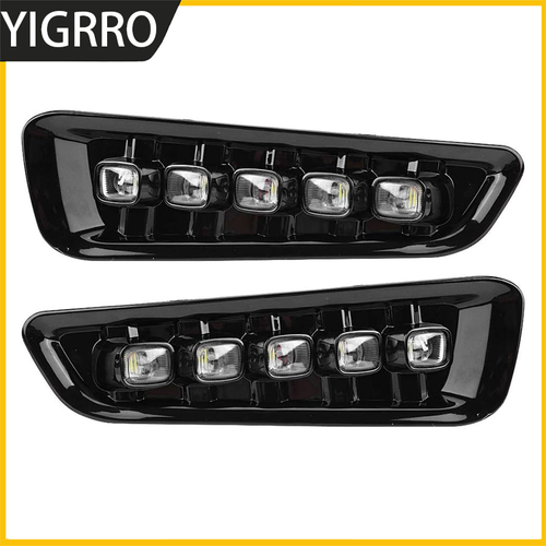 Front Bumper For 2009-2014 Ford F150 F-150 Steel Black Raptor Style W/LED Lights