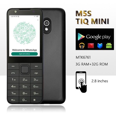 TIQ MINI M5s smart button phone GoogleTouch screen dual SIM Bluetooth