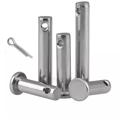 Uxcell Single Hole Clevis Pins 3mm X 10mm Flat Head 304 Stainless Steel Link Hinge Pin 4pcs