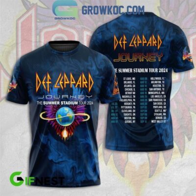 Def Leppard Journey The Summer Stadium Tour 2024  T-Shirt