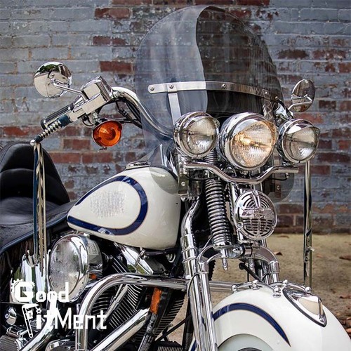 For Harley Davidson Heritage Springer 18'' x 16'' Smoke Large