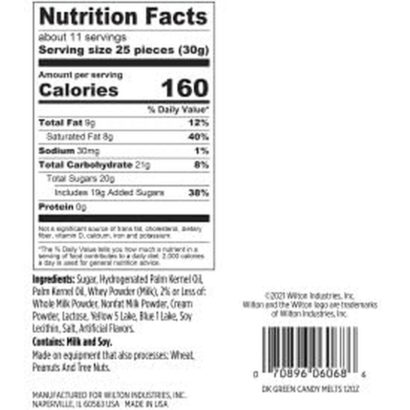 W1911-12-1356 Candy Melts 12Oz-Dark Green