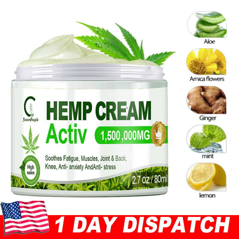 Hemp Pain Relief Cream For Pain Relief Cream-Knees,Back,Joints,Muscle,Arthritis