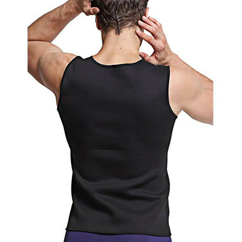 Kewlioo Men's Sauna Suit Shirt Heat Trapping Sweat Compression Vest, Shapewear