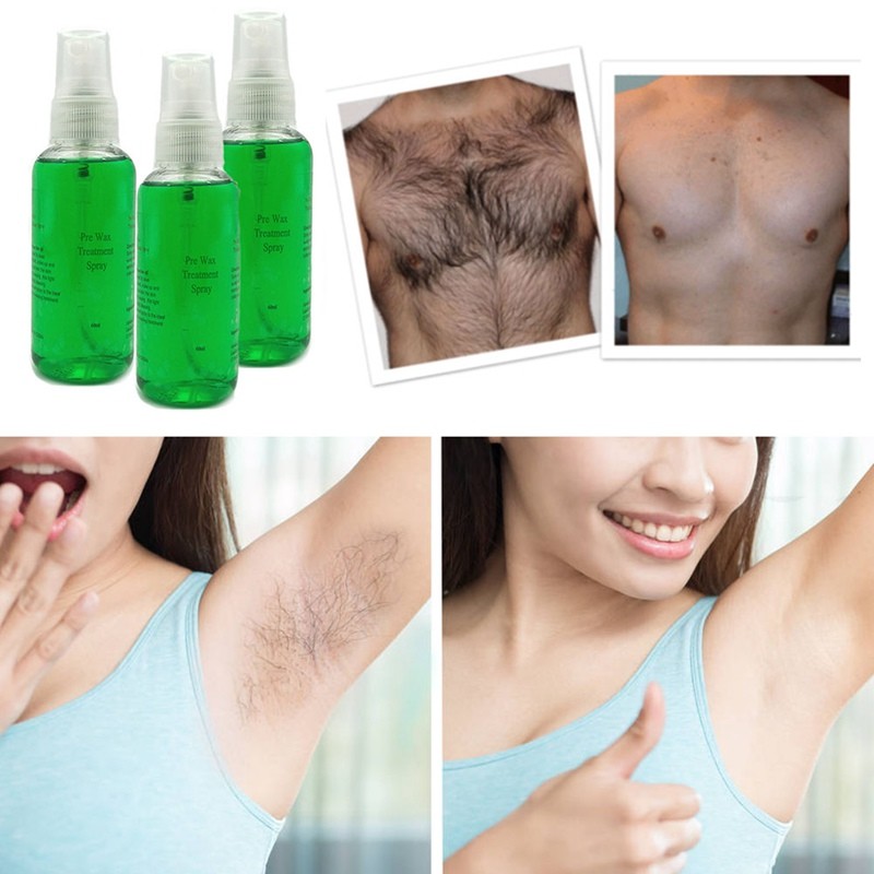 2pcs Smooth Body Hair Removal Spray Inhibit Hair Growth Smooth