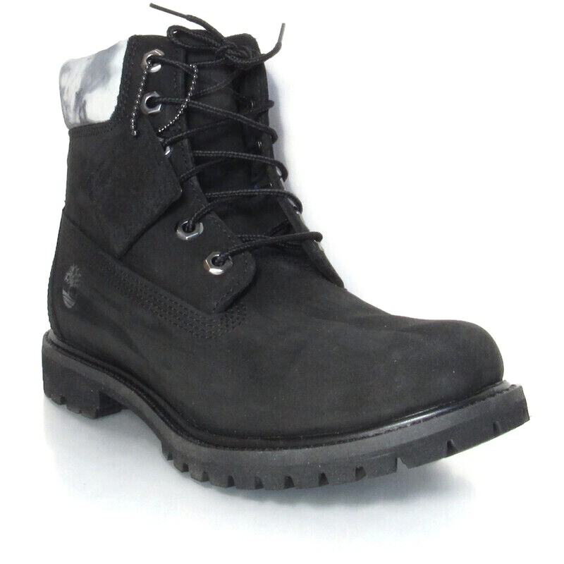 

ЖЕНСКИЕ ВОДОНЕПРОНИЦАЕМЫЕ БОТИНКИ TIMBERLAND 6 IN PREMIUM ИЗ ЧЕРНОГО НУБУКА, A2ESH, Черный, TIMBERLAND BOOTS