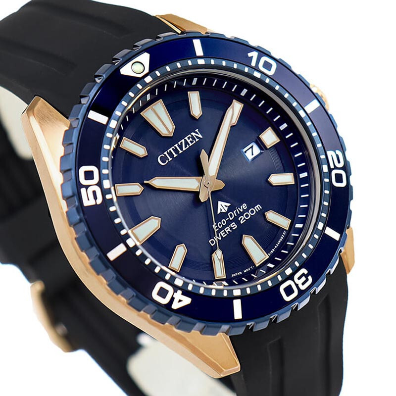 Pre-owned Citizen Promaster Marine Bn0196-01l Eco-drive Solar Diver 200m Men Watch Box