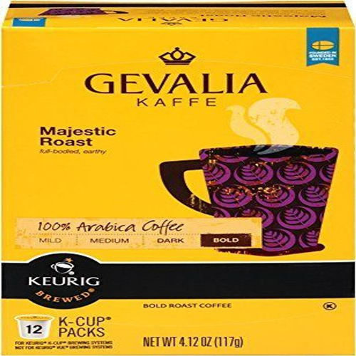 Gevalia Majestic Roast K Cup Pods, 4.12 Ounce, 12 Count (Pack of 3), Yellow...